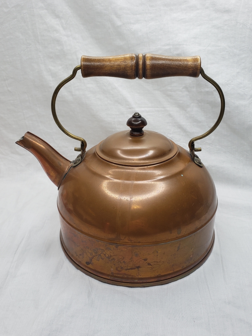 Vintage Midcentury Copper Paul Revere Tea Kettle Rome NY